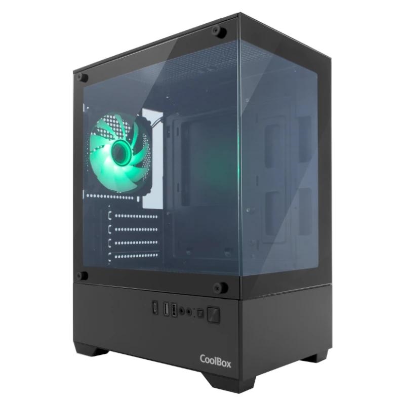 CoolBox Caja Gaming Matx GM200 V.Lite S.fte ARGB N