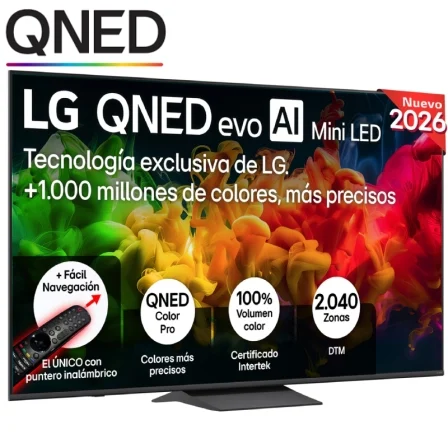 Televisor LG Qned evo Ai QNED8EB Mini LED 55QNED8EB3B 55"/ Ultra HD 4K/ Smart Tv – WiFi
