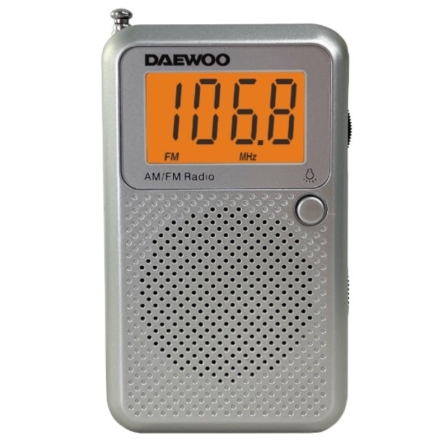 Radio Daewoo DW1115/ a Pilas Gris