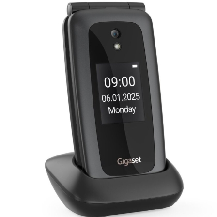 Teléfono Móvil Gigaset GL795 para Personas Mayores Negro – 4G