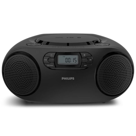 Radio Cd Philips TAZ2000B/ 3W Rms/ con / con Pilas/ Negra