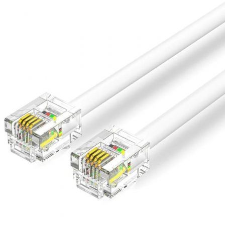 Vention de Teléfono RJ11 6P4C Iqbwi/ 3m Blanco