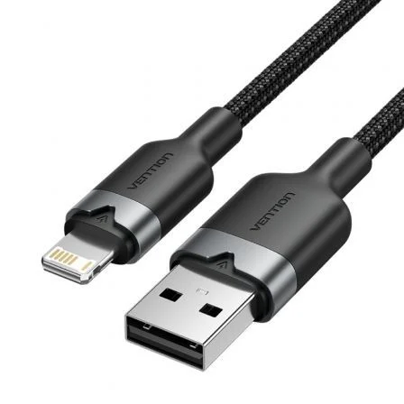 Vention USB Lightning Lanbh/ USB Macho - Lightning Macho/ 480Mbps/ 2m Negro