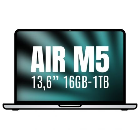 Apple Macbook Air 13, 6"/ M5 10-Core CPU Plata – 16GB RAM