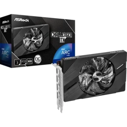 Intel AsRock Arc A380 Challenger Itx 6GB Oc/ 6GB GDDR6/ Compatible con Perfil Bajo