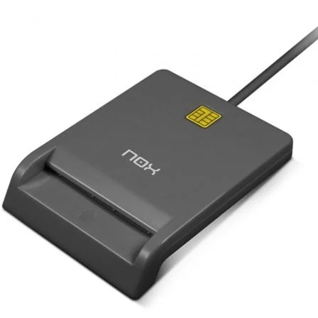 NOX Lector de Dni y Tarjetas Card Id/ USB 2.0 Negro