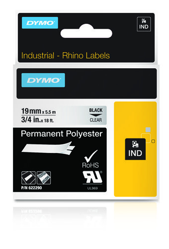 Dymo Rhino Cinta ID1-19 Negro