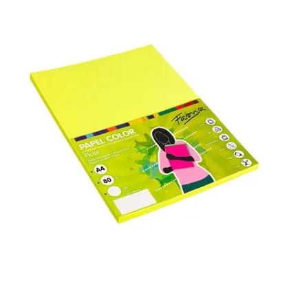 Fabrisa Paq.100h papel color 75g A4 amarillo