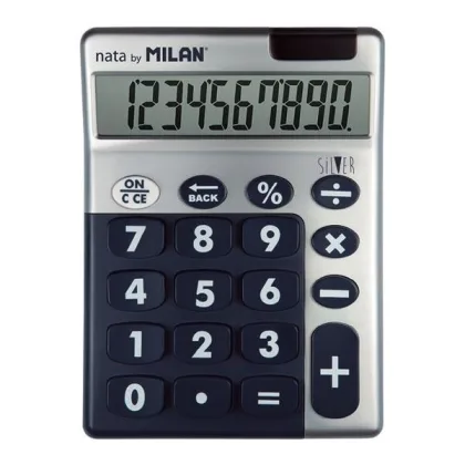 Milan Calculadora sobremesa Silver / azul