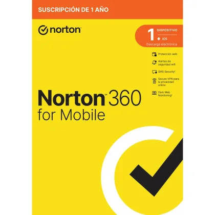Norton Antivirus 360 mobile español 1 usuario 1 dispositivo 1 año caja generic rsp mm gum