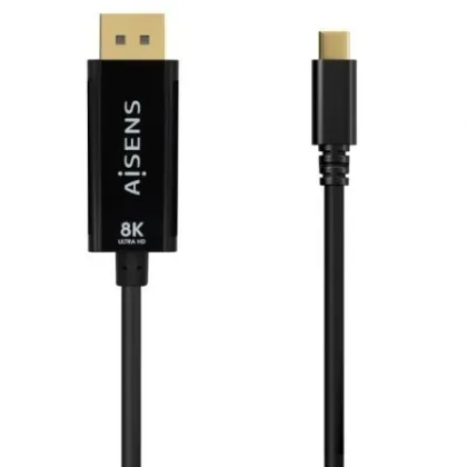 Cable Conversor Aisens A109-0688/ USB Tipo-C Macho Negro – DisplayPort