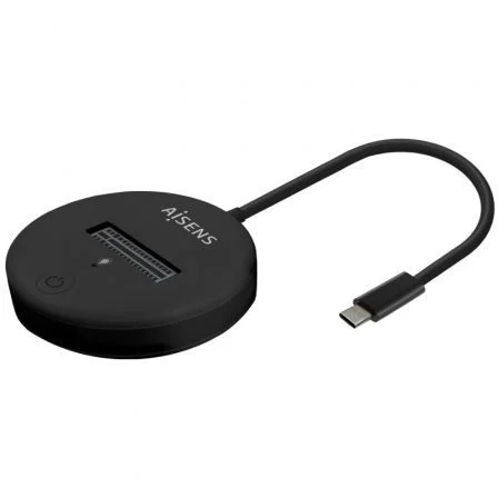 Aisens Dock USB Tipo-C para M2 SATA/NVME ASUC-M2D013-BK Negro
