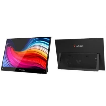Monitor Táctil Verbatim Touch Light 14"/ Full HD/ Multimedia Negro
