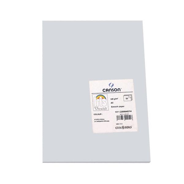 Canson Pack de 50 Cartulina 185g A3 gris