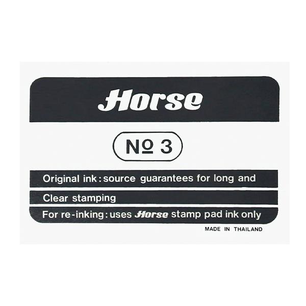Horse Tampon num.3 73x105mm negro