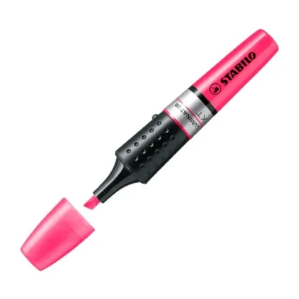 Stabilo Marcador fluorescente Luminator trazo 5mm rosa