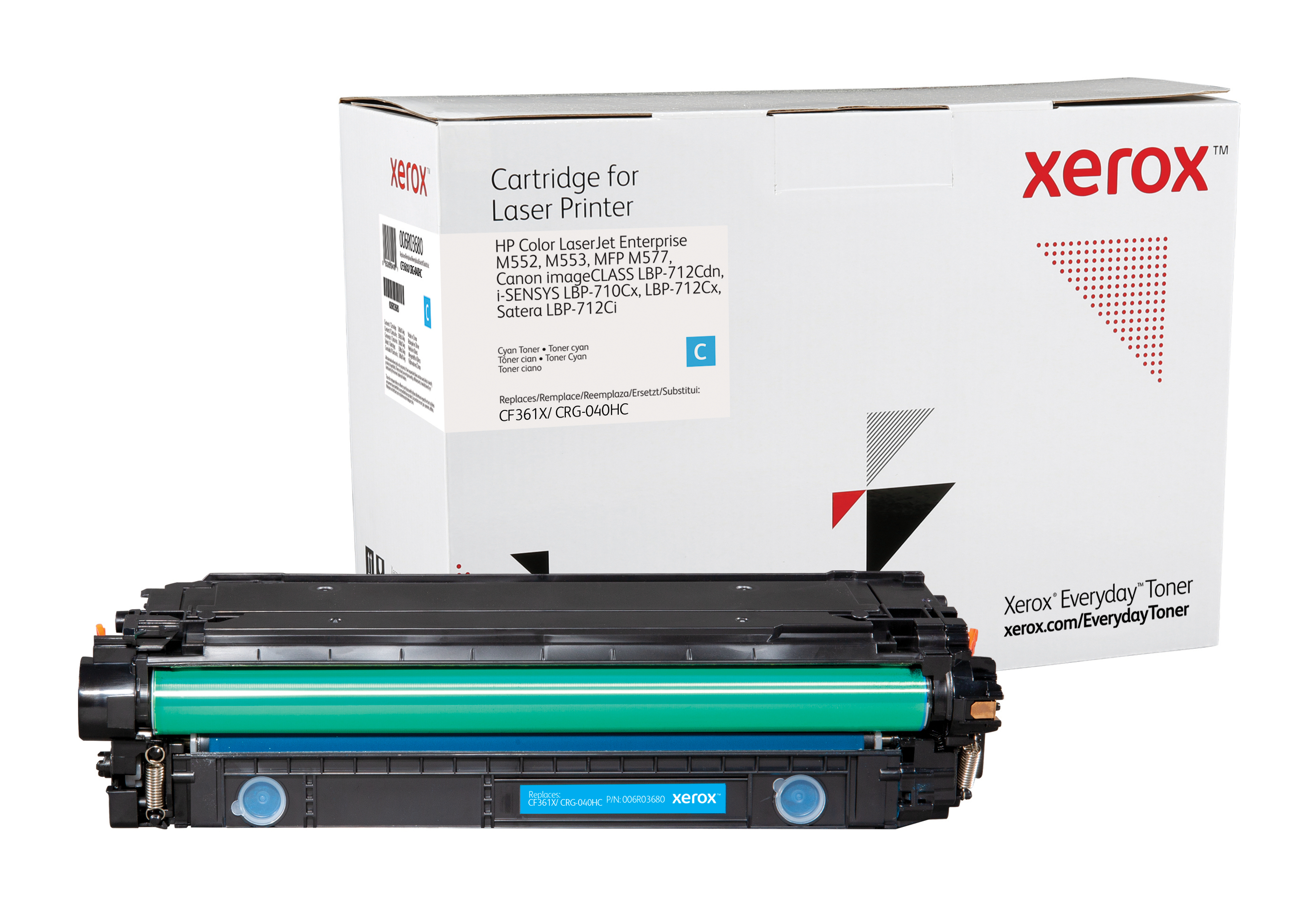 Xerox Everyday Toner para HP 508X Color LaserJet Enterprise M552(CF361X CRG040HC) Cian
