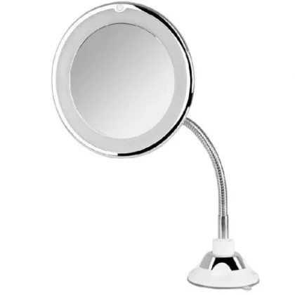 Espejo Cosmético de Pared con Luz Orbegozo Esp 1020/ Telescópico/ Ø17cm