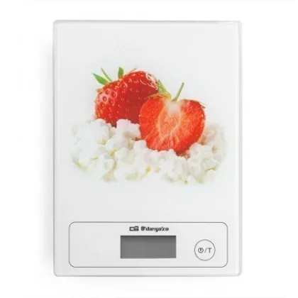 Báscula de Cocina Electrónica Orbegozo 1018/ hasta 5kg/ Blanca