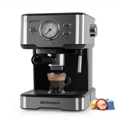 Cafetera Expreso Orbegozo Ex 5500/ 1100W/ 20 Bares