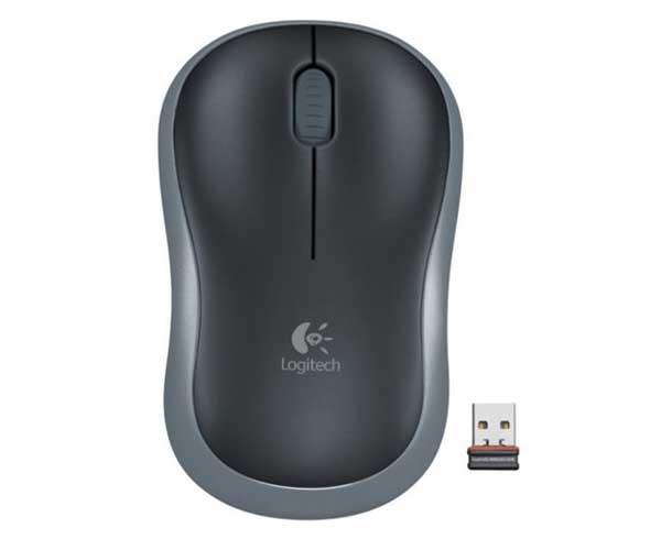 Raton óptico inalámbrico Logitech M185 Negro-Gris / 910-002235