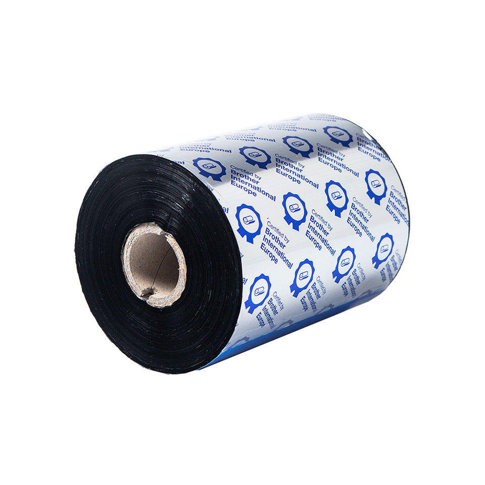 Brother 6 Rollos de Ribbon de cera/resina premium de 110mm de ancho y 600m de longitud