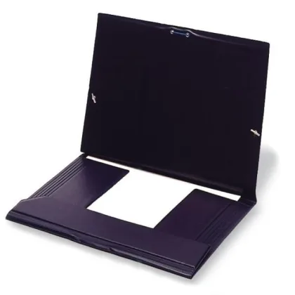 Grafoplas Carpeta gomas Pvc con solapas folio negro