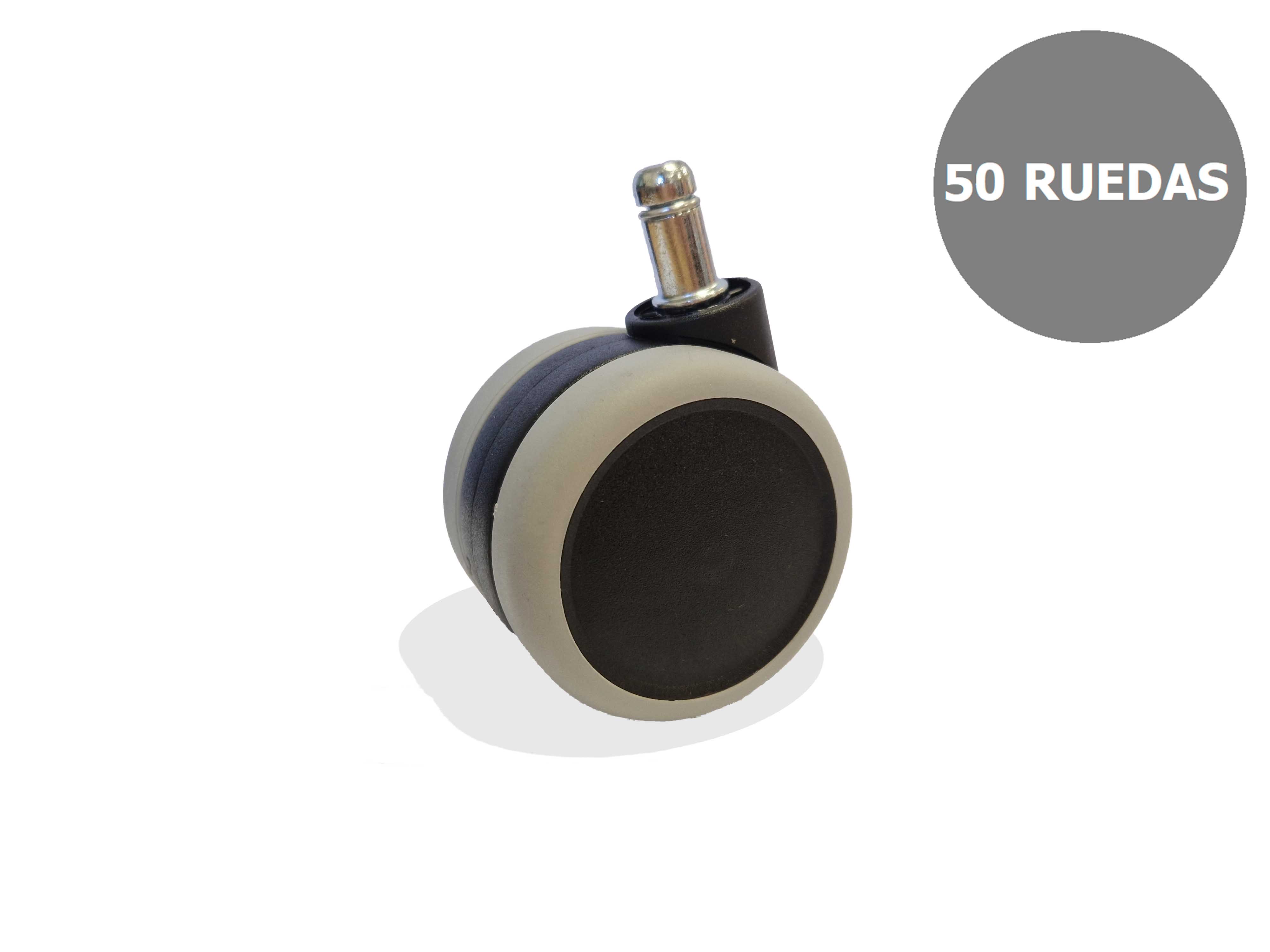Piqueras Y Crespo Kit de 50 ruedas engomadas de 65mm perno 11 mm