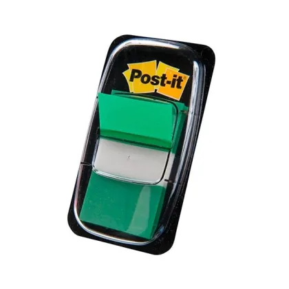 Post-It Banderitas index 680-3 25, 4x43, 1mm verde