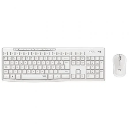 Logitech y Ratón Inalámbricos Silent Touch MK295 Blanco