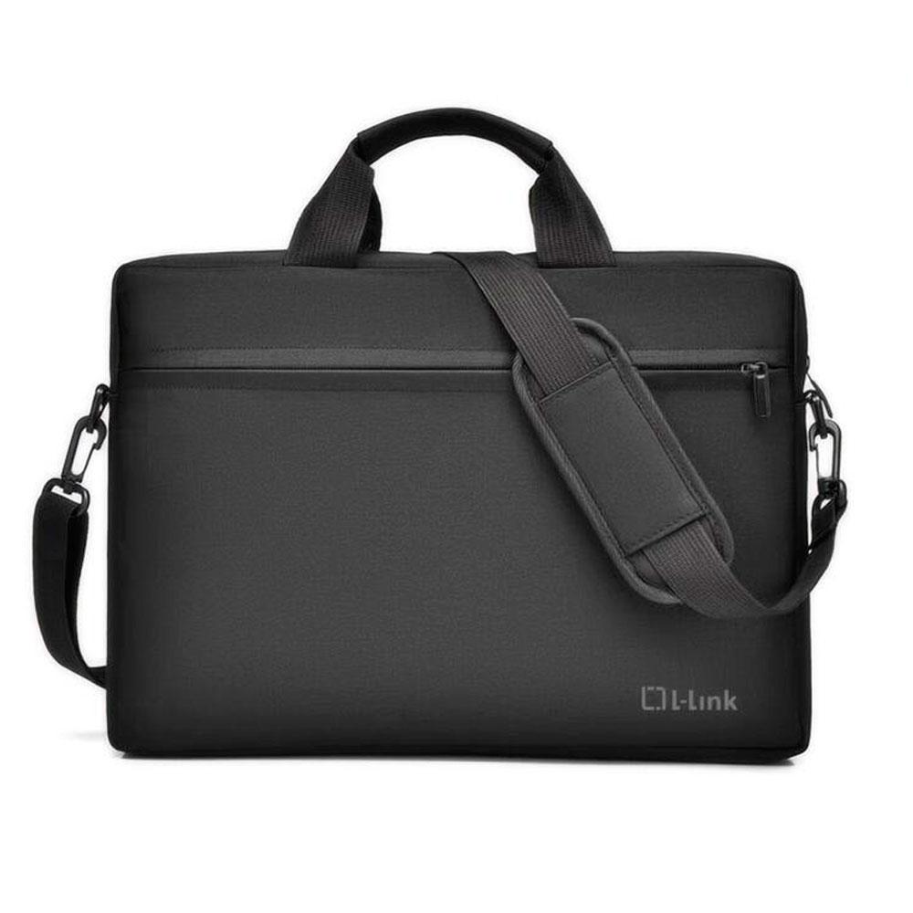 Maletin portatil L-Link Hasta 15.6\" / Bolsillo frontal / Impermeable / Negro / LL-B036-15.6