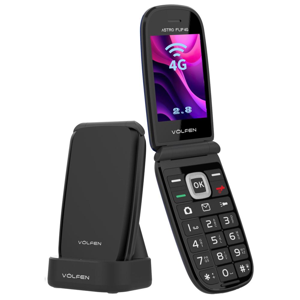 Volfen Telefono movil astro flip negro – 4G