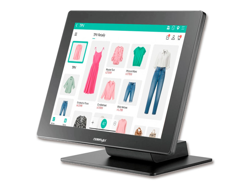 Posiflex RT-5015-K 15'' Aio Reacondicionado – Core i3 2 / 8GB RAM / SSD 128GB