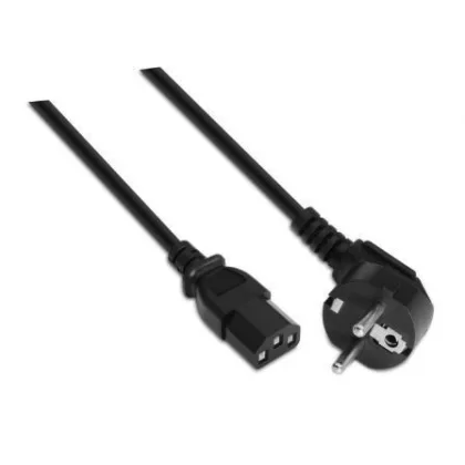 Cable Alimentación Aisens A132-0168/ CEE(7-7) Macho - C13 Hembra/ Hasta 1500W/ 3m Negro