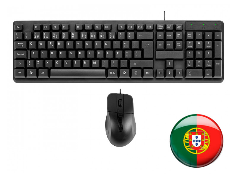 Portuguese USB Keyboard & Mouse Nuevo