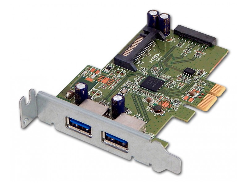 Tarjeta controladora PCIe USB 3.0 POE Low Profile Reacondicionado