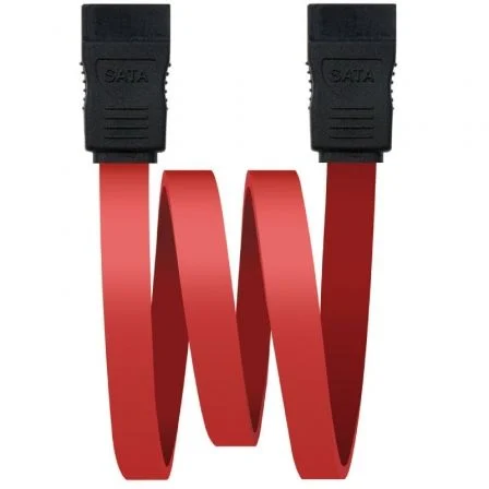 Cable SATA Nanocable 10.18.0101/ SATA Hembra - SATA Hembra/ 50cm Rojo