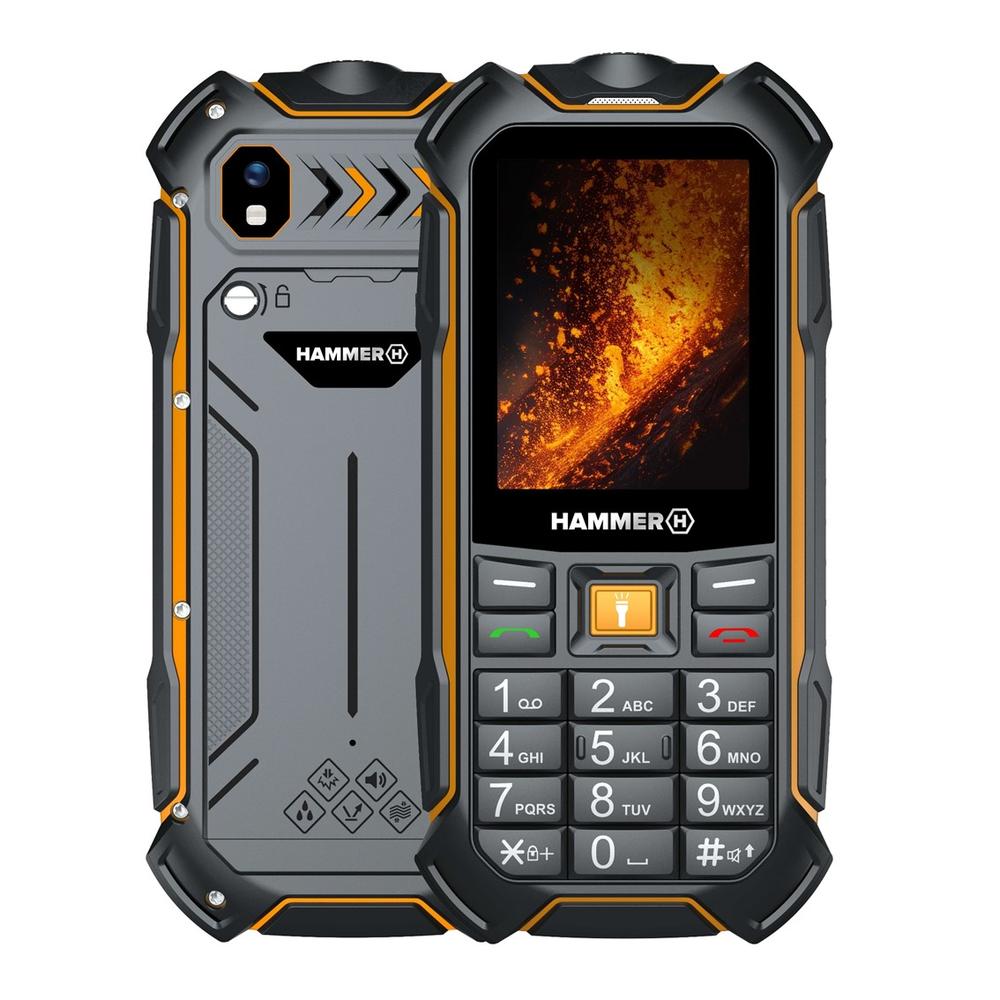 Hammer Telefono movil rugerizado boost 2 LTE 2.4" negro / naranja – 4G