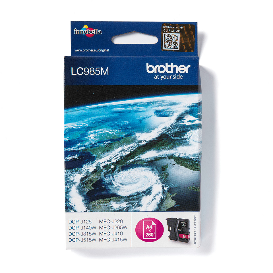 Brother Cartucho de tinta magenta LC985 para DCP-J315W sin blister
