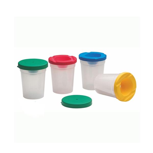 Faibo Bote De Plastico Para Pintura Con Tapa Antivuelco