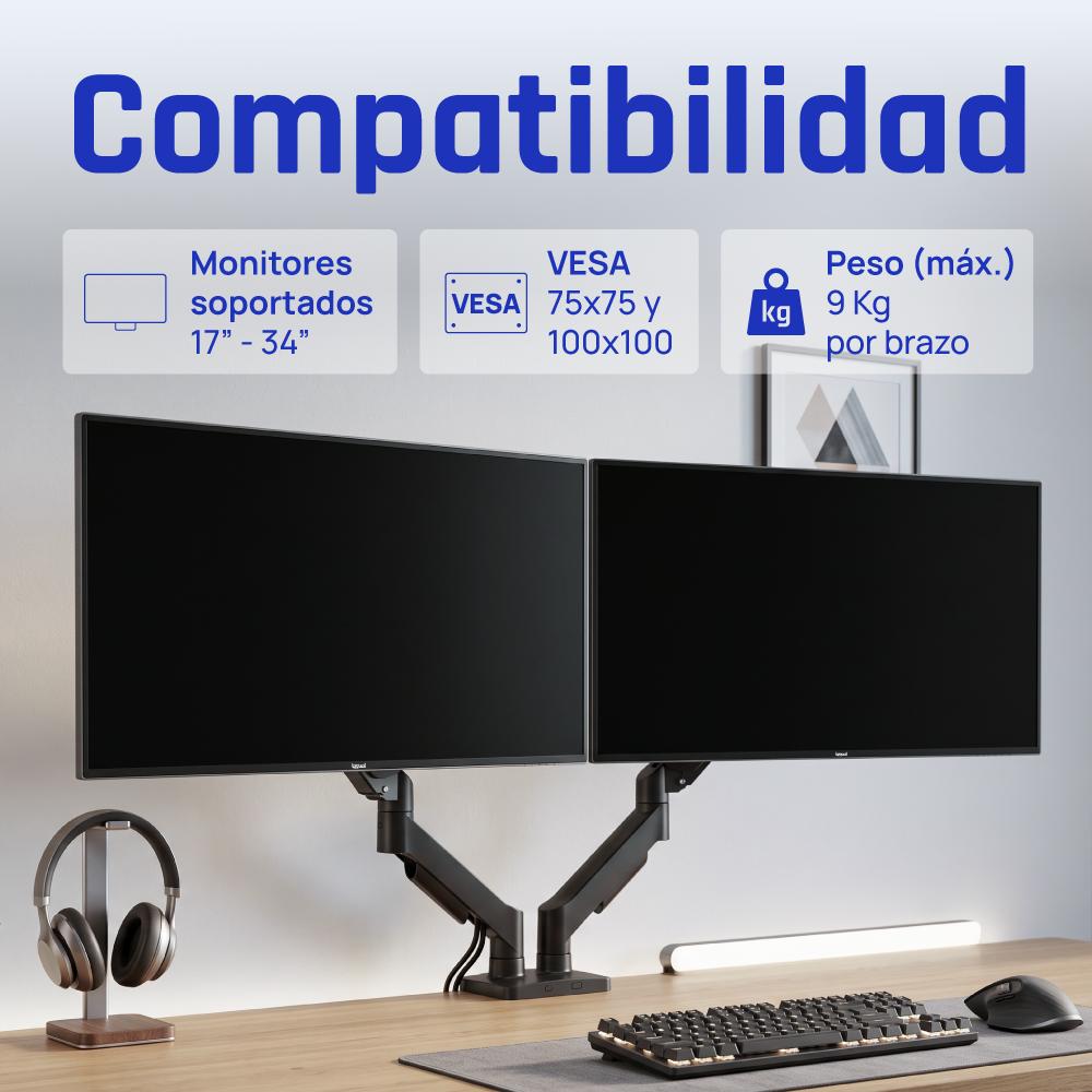 iggual SPMP02-A Soporte pinza 2 17-32" pro