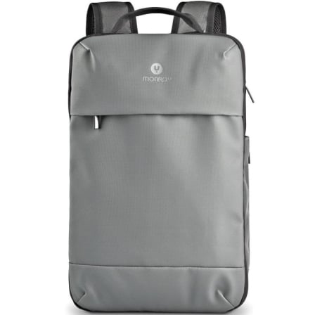 Mochila Expansible NGS Monray Sacks Horizon para Portátiles hasta 14"/ Impermeable/ Gris