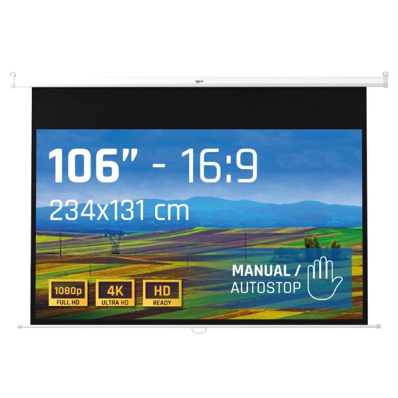 iggual Pantalla manual 16:9 106" 234x131 cm – 234x131
