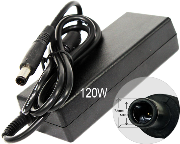 Dayma Cargador compatible para HP 120W 18.5V 6.5A 7.4x5.0 mm