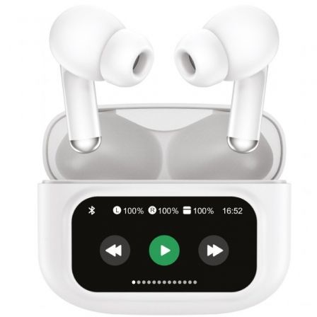 Auriculares Muvit For Change True Wireless Estéreo con estuche de carga/ Autonomía 6h/ Blancos – Bluetooth