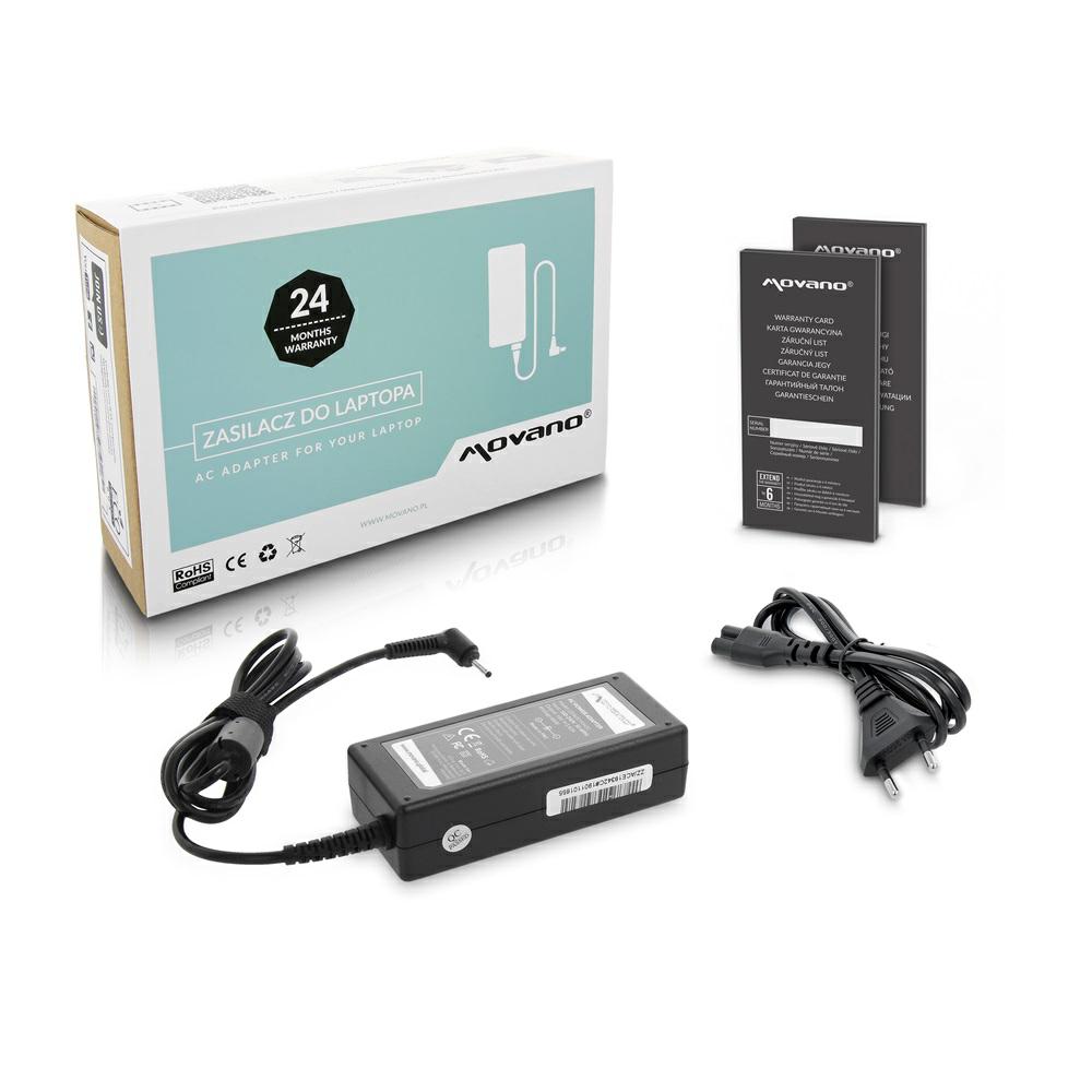 Movano Cargador compatible para Acer / ASUS / LG 65W 19V 3.42A 3.0x1.1 mm