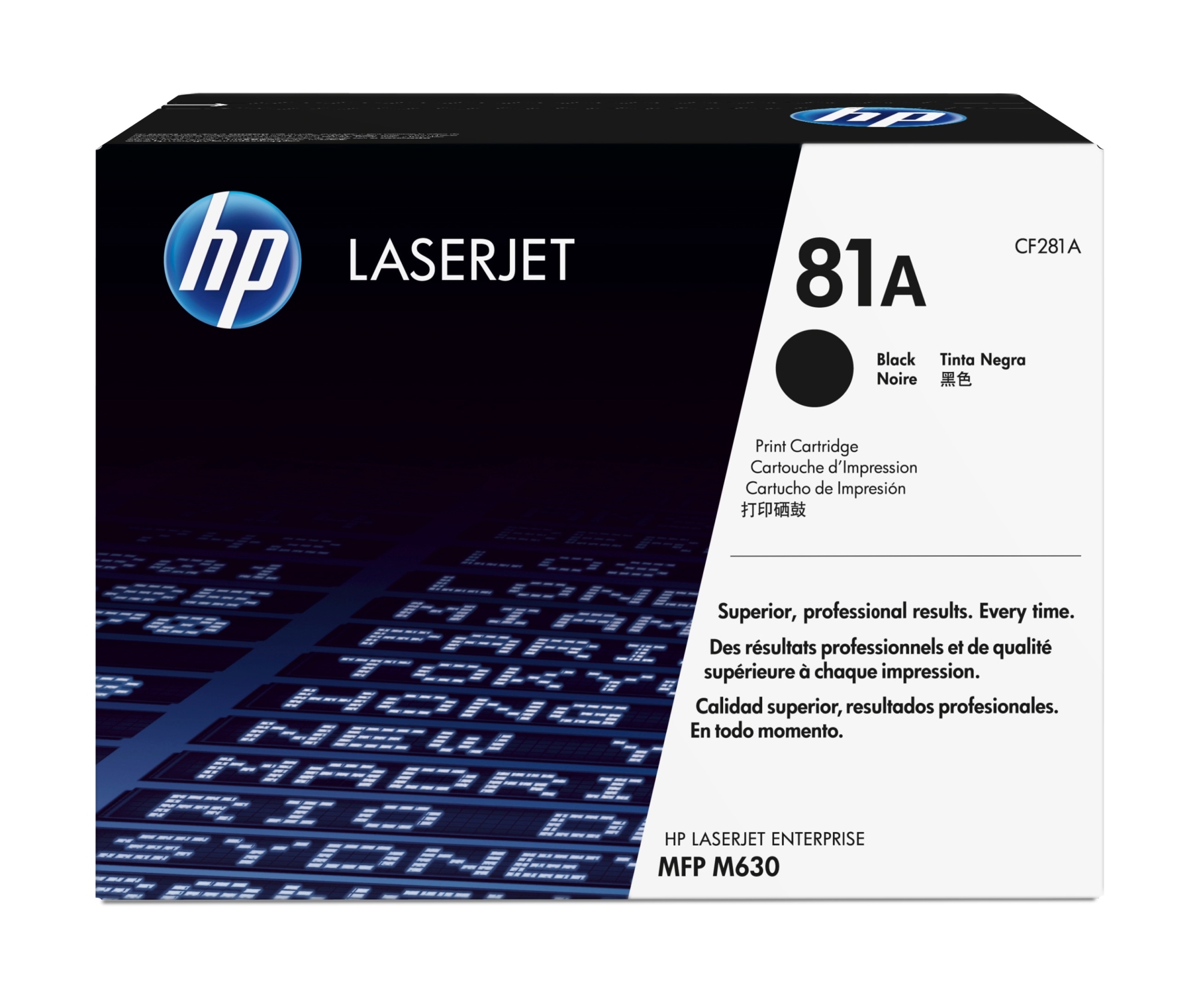 HP ÷ Tóner original cf281a negro
