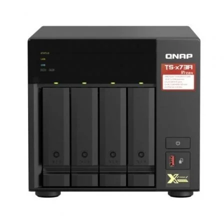 QNAP TS-473A-8G/ 4 Bahías 3.5"- 2.5"/ 8GB DDR4/ Formato Torre