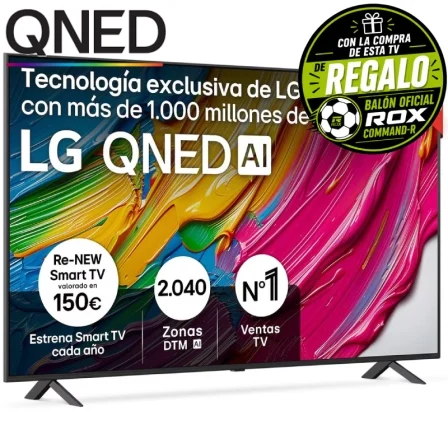 Televisor LG Qned Ai QNED80 55QNED80A6A 55"/ Ultra HD 4K/ Smart Tv – WiFi