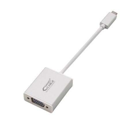 Nanocable Conversor 10.16.4101/ USB Tipo-C Macho – VGA